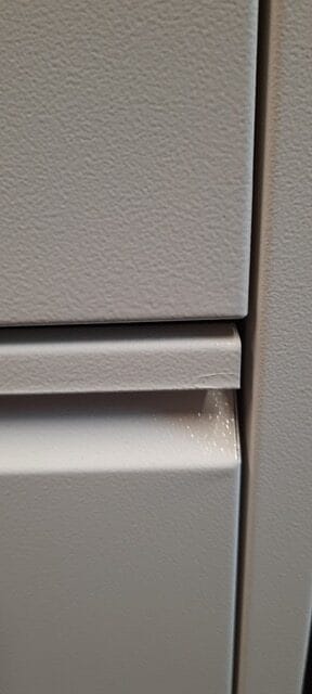 Vuilnisbak voor afvalscheiding met drie vakken B-Keus #157/1025 #157 B keus afvalbak met 3 binnenemmers