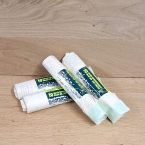 Composteerbare biologisch afbreekbare vuilniszak 30L met trekband. 4 Rollen