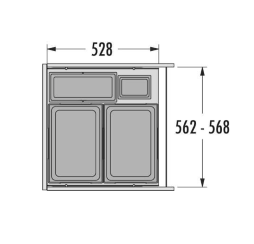 Hailo Euro Cargo 600 licht grijs
