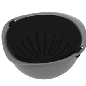 Beslagkom, mengkom en vergiet 2 in 1.